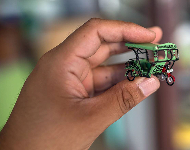 Tricycle scale models in Dumaguete