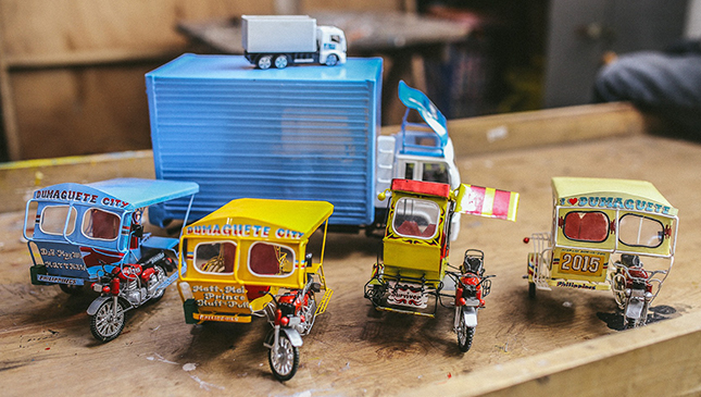 Tricycle scale models in Dumaguete