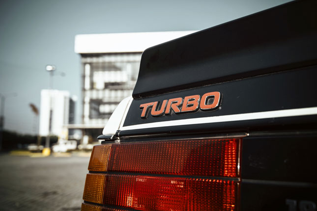 Rear badge of a 1987 Mitsubishi Lancer GT, also known as the ‘Lancer box-type’ in the Philippines