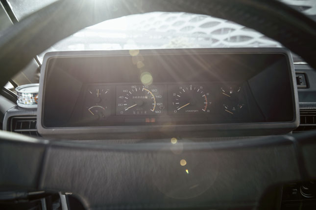 Instrument cluster of a 1987 Mitsubishi Lancer GT, also known as the ‘Lancer box-type’ in the Philippines