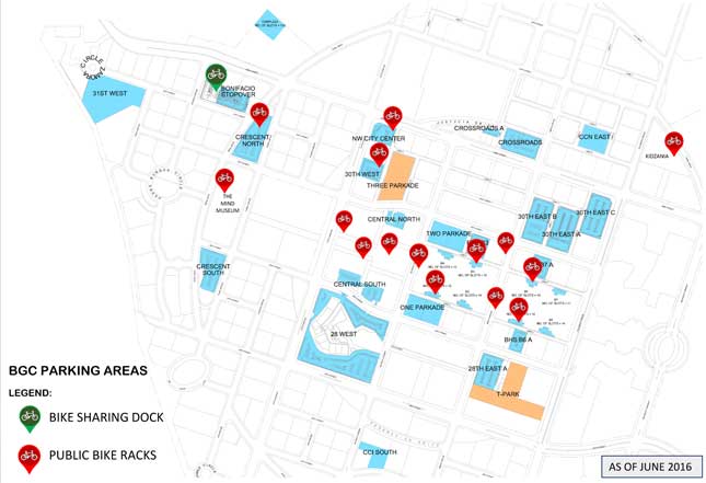 Bonifacio Global City bicycle racks