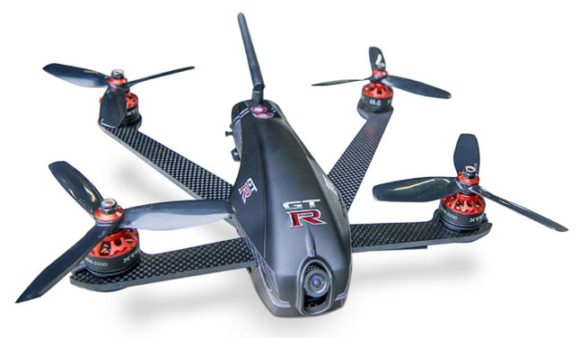 Nissan GT-R vs. drone