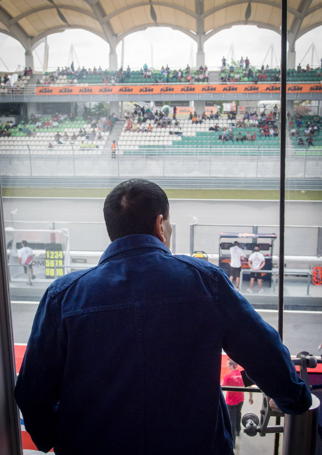 Rodrigo Duterte at MotoGP race